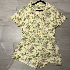 Yellow Floral PJ Set